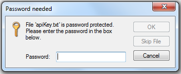 Unzip password Windows