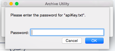 Unzip password Mac