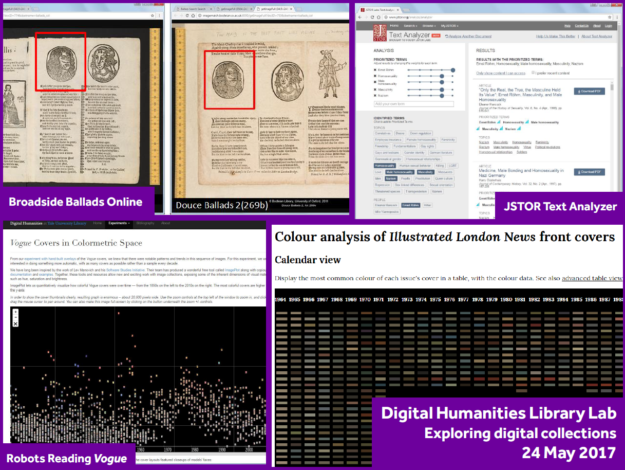 Digital Humanities Library Lab - Exploring digital collections, 24 May 2017